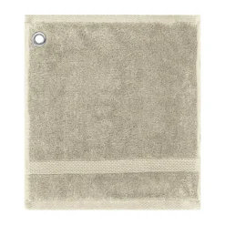 Carre avec oeillet pur coton 550 g/m² uni beige Elea angora