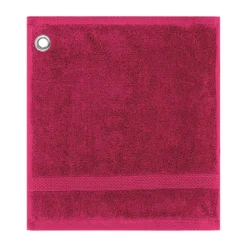 Carre avec oeillet pur coton 550 g/m² uni rose Elea fuchsia