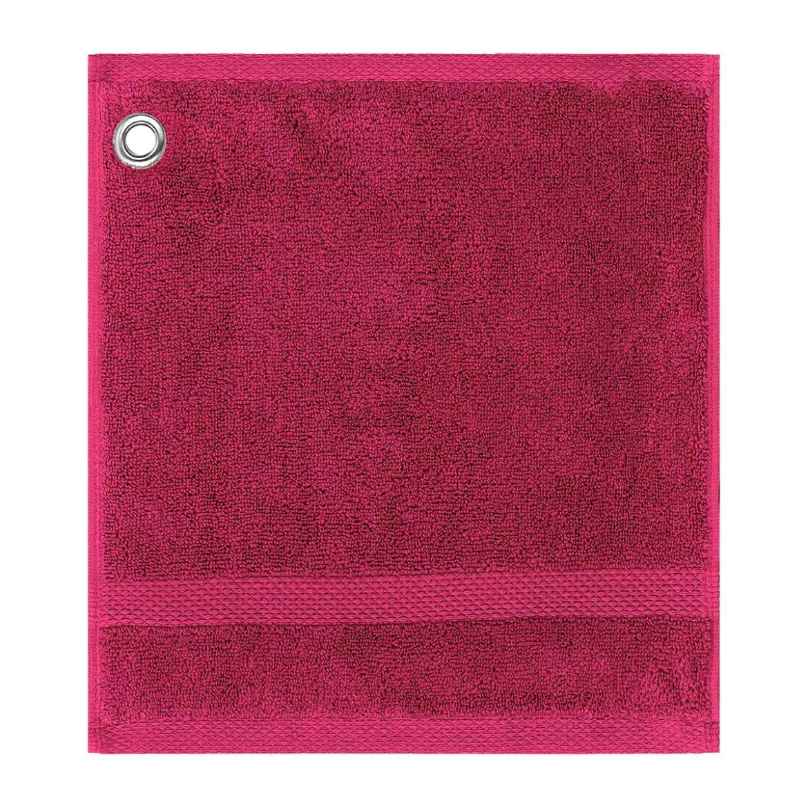 Carre avec oeillet pur coton 550 g/m² uni rose Elea fuchsia