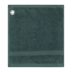 Carre avec oeillet pur coton 550 g/m² uni anthracite Elea crepuscule