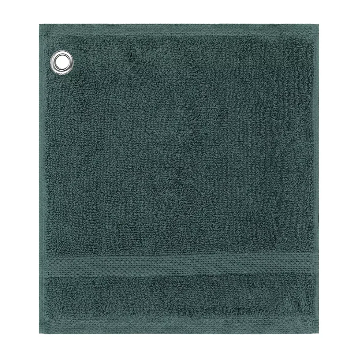 Carre avec oeillet pur coton 550 g/m² uni anthracite Elea crepuscule