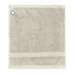 Carre avec oeillet pur coton 550 g/m² uni ivoire Elea ivoire
