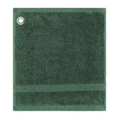 Carre avec oeillet pur coton 550 g/m² uni vert Elea kaki