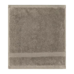 Carre pur coton 550 g/m² uni beige Elea chataignes