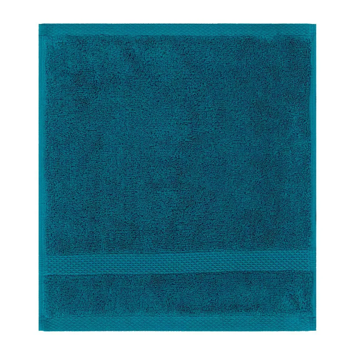 Carre pur coton 550 g/m² uni bleu Elea canard
