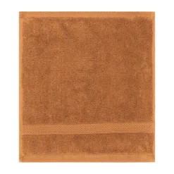 Carre pur coton 550 g/m² uni orange Elea rouille