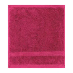 Carre pur coton 550 g/m² uni rose Elea fuchsia