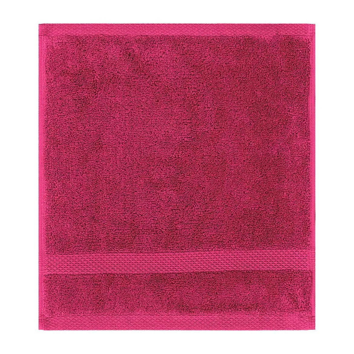 Carre pur coton 550 g/m² uni rose Elea fuchsia