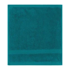 Carre pur coton 550 g/m² uni vert Elea emeraude