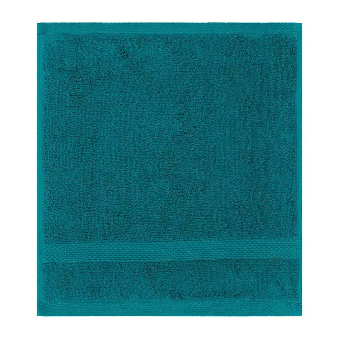 Carre pur coton 550 g/m² uni vert Elea emeraude