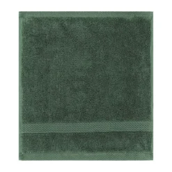 Carre pur coton 550 g/m² uni vert Elea kaki