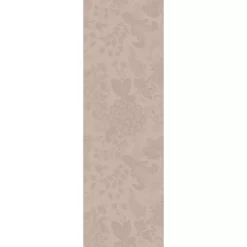 Chemin de table lin & coton antitache motif jacquard beige Mille giverny naturel