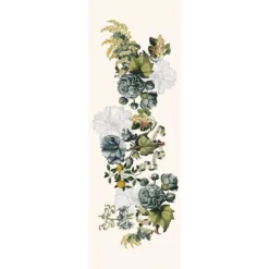 Chemin de table lin & coton lavé 190 g/m² imprimé multicolore Giardino naturel
