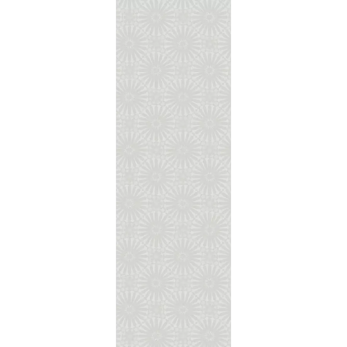 Chemin de table polyester motif jacquard gris Mille riads alouette