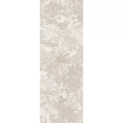 Chemin de table pur coton 220 g/m² motif jacquard beige Mille esprit jardins chanvre
