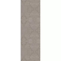 Chemin de table pur coton motif jacquard beige Mille isaphire beige
