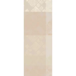 Chemin de table pur coton motif jacquard beige Mille pistils naturel