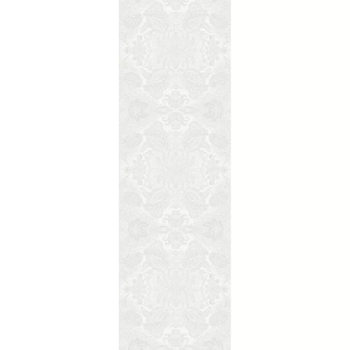 Chemin de table pur coton motif jacquard blanc Mille isaphire blanc
