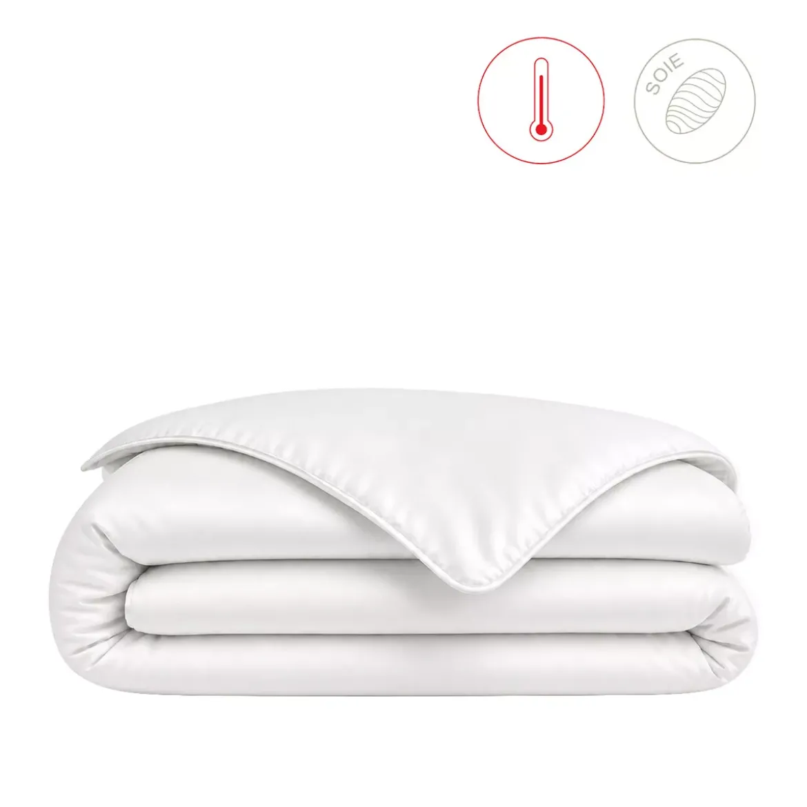 Couette soie 450 g/m² hiver Soie chaude
