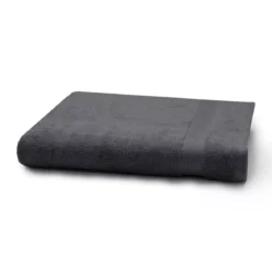 Drap de bain pur coton 550 g/m² uni anthracite Elea carbone