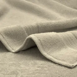 Drap de bain pur coton 550 g/m² uni beige Elea angora