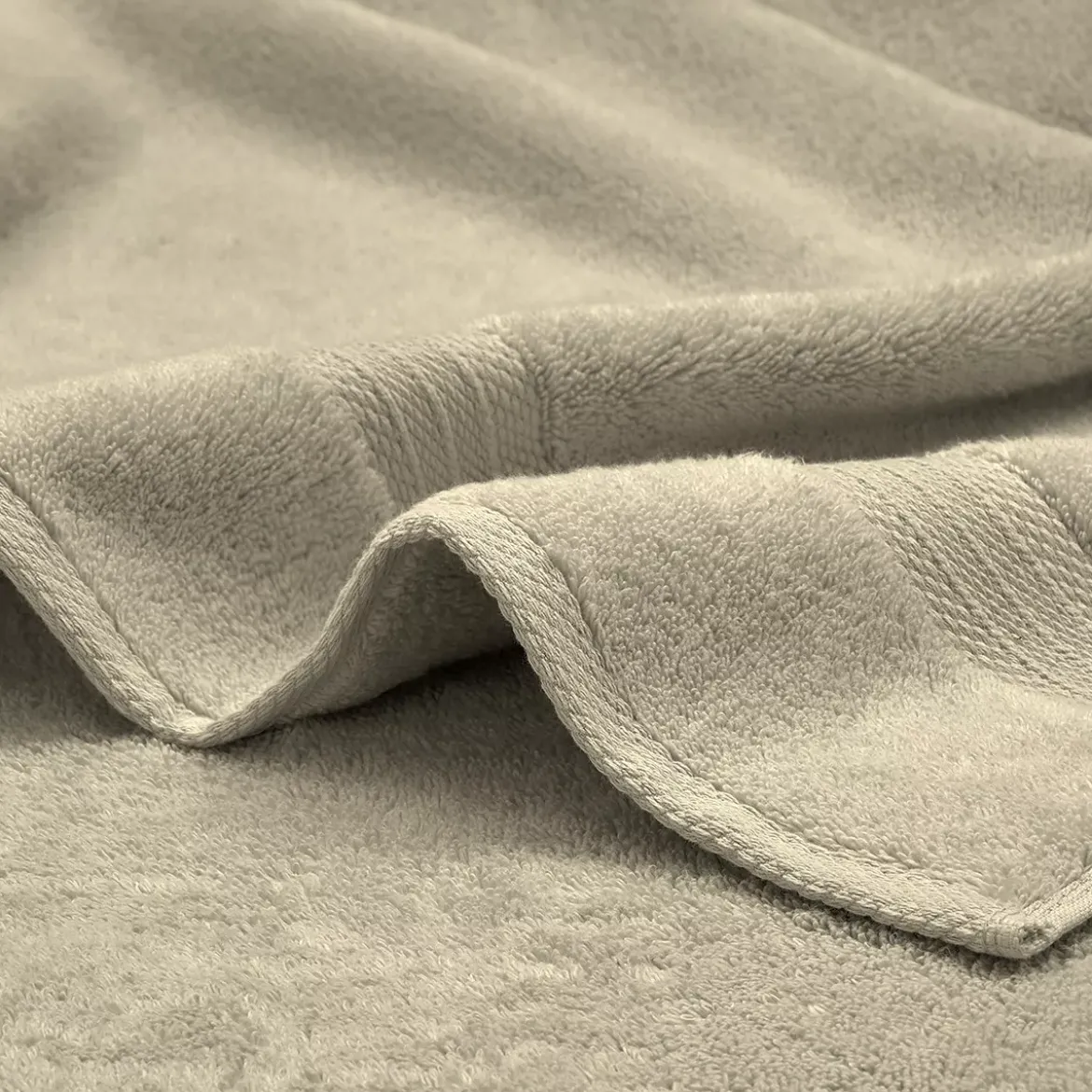 Drap de bain pur coton 550 g/m² uni beige Elea angora