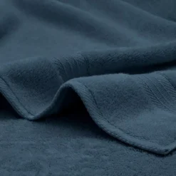Drap de bain pur coton 550 g/m² uni bleu Elea bleu ardoise