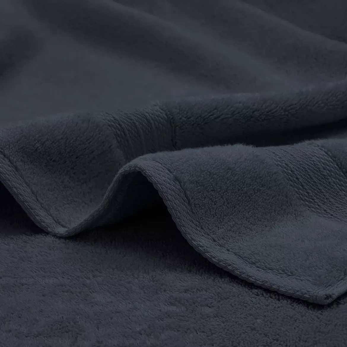 Drap de bain pur coton 550 g/m² uni marine Elea navy