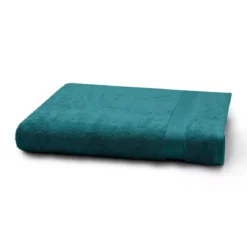 Drap de bain pur coton 550 g/m² uni vert Elea emeraude