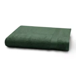 Drap de bain pur coton 550 g/m² uni vert Elea kaki