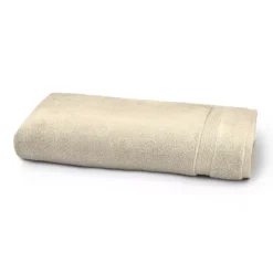Drap de douche pur coton 550 g/m² uni beige Elea angora
