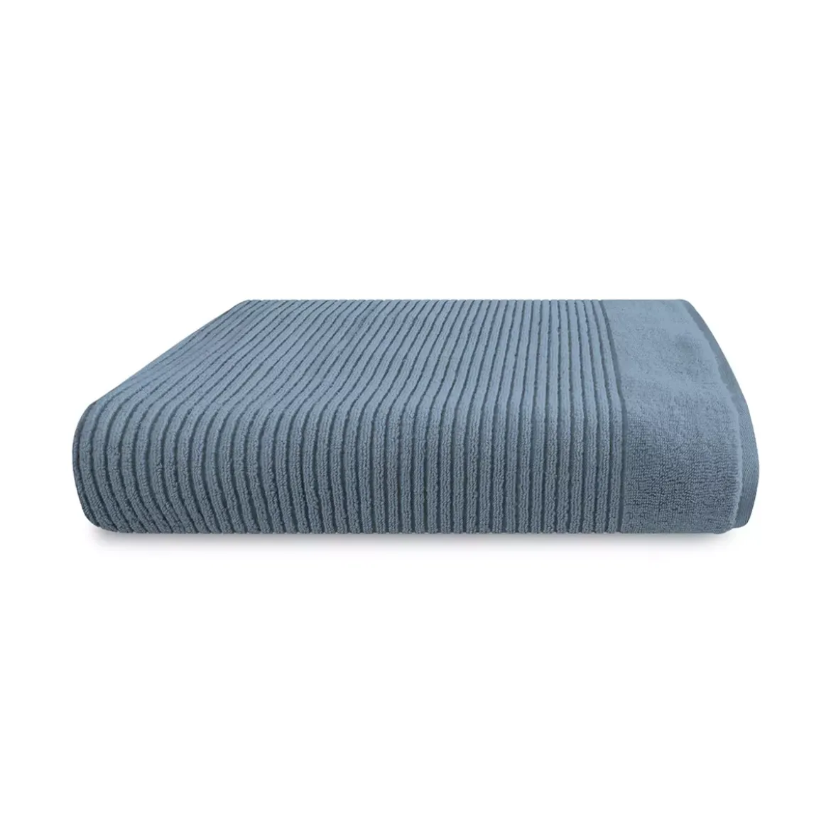 Drap de douche pur coton 575 g/m² uni bleu Vitae givre