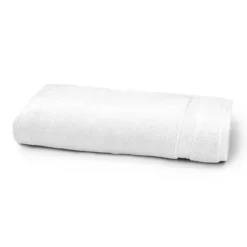 Drap de douche pur coton 550 g/m² uni blanc Elea blanc