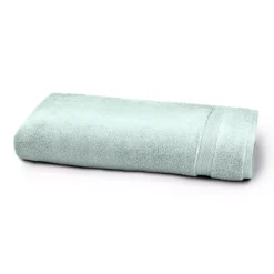Drap de douche pur coton 550 g/m² uni bleu Elea glacier