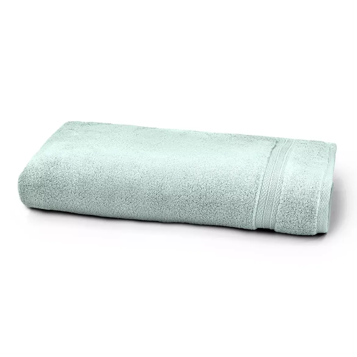 Drap de douche pur coton 550 g/m² uni bleu Elea glacier