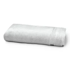 Drap de douche pur coton 550 g/m² uni gris Elea nuage