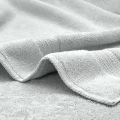 Drap de douche pur coton 550 g/m² uni gris Elea nuage