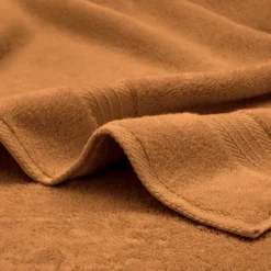 Drap de douche pur coton 550 g/m² uni orange Elea rouille