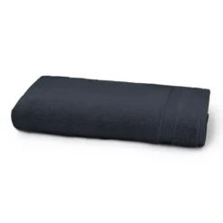 Drap de douche pur coton 550 g/m² uni marine Elea navy
