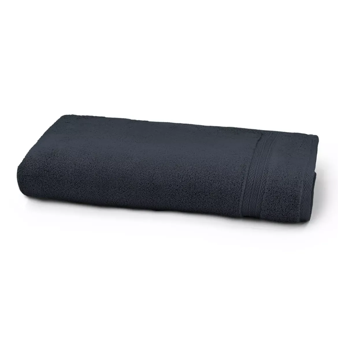 Drap de douche pur coton 550 g/m² uni marine Elea navy