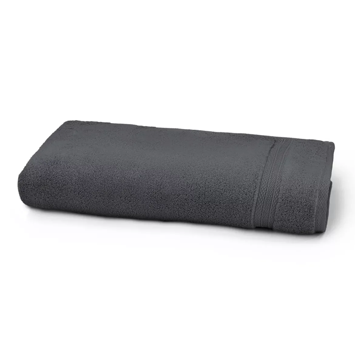 Drap de douche pur coton 550 g/m² uni anthracite Elea carbone