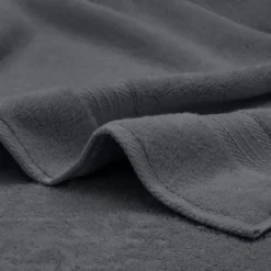 Drap de douche pur coton 550 g/m² uni anthracite Elea carbone