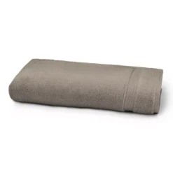 Drap de douche pur coton 550 g/m² uni beige Elea chataignes