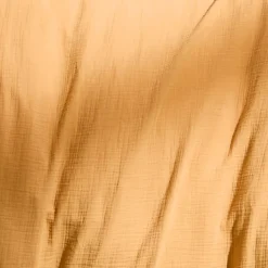 Drap housse b30 gaze de coton lavé uni jaune Malia curry