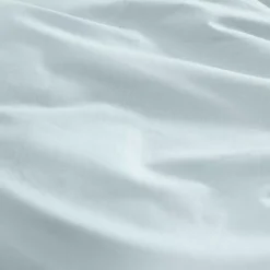 Drap housse b35 lin & coton 160 g/m² uni bleu Le metis francais aqua