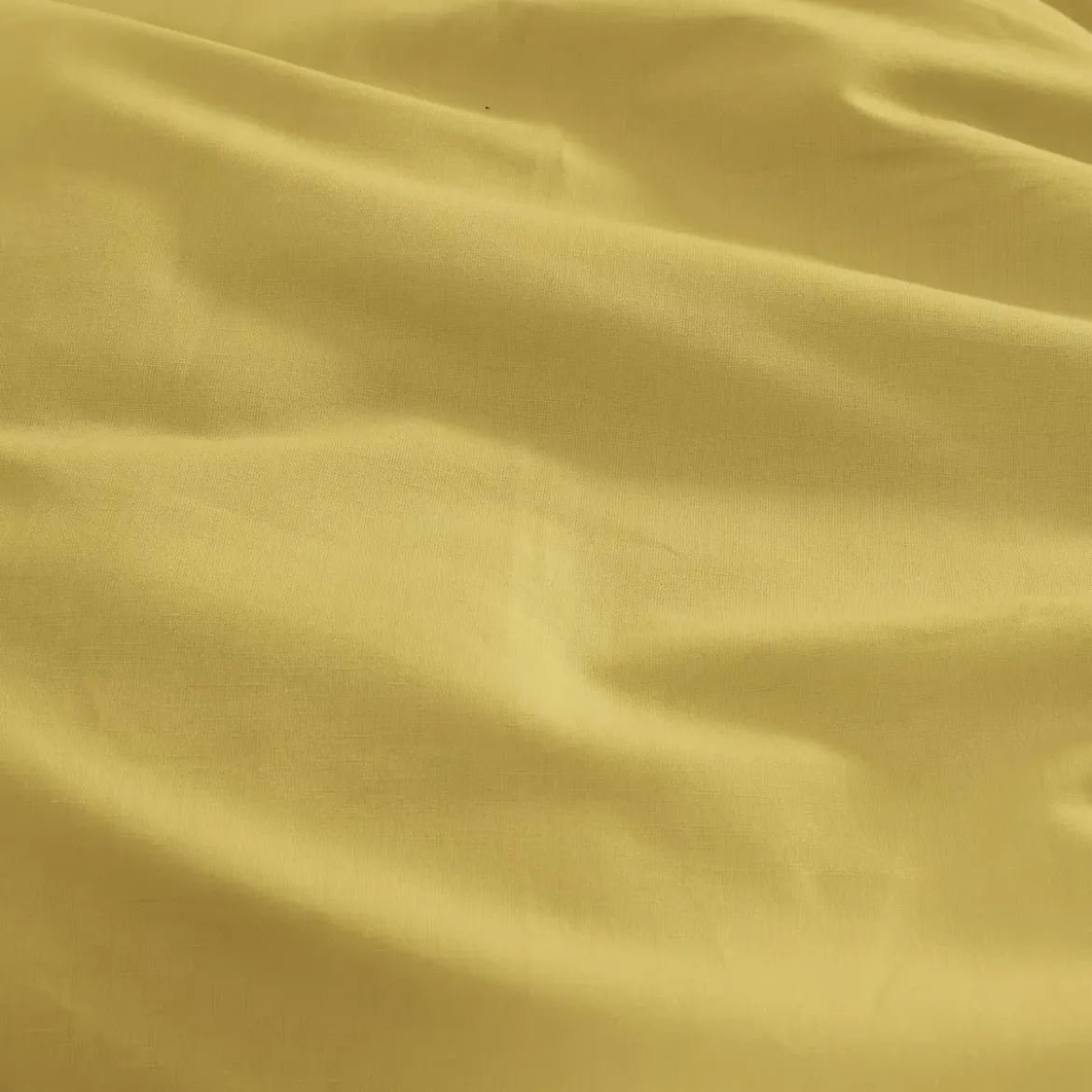Drap housse b35 lin & coton 160 g/m² uni jaune Le metis francais curry