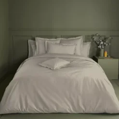 Drap housse b40 percale de coton uni beige La percale francaise lin
