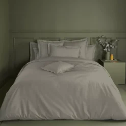 Drap housse b30 percale de coton uni brun Olana pin
