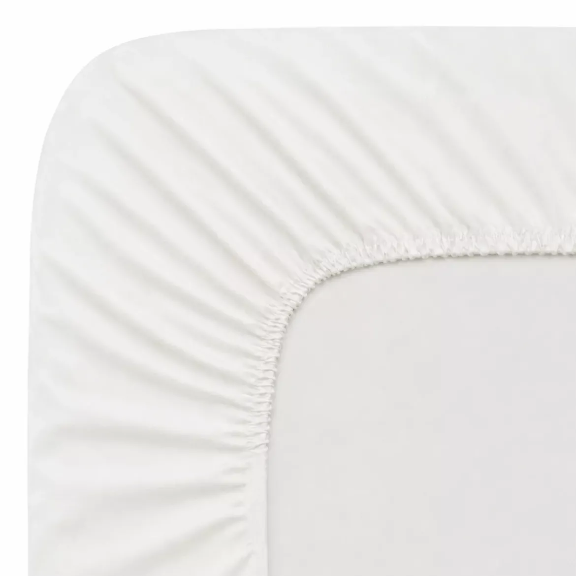 Drap housse b35 pur lin lavé 165 g/m² uni blanc Le lin lave blanc