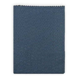 Drap plat percale de coton imprimé bleu gris Osaka givre